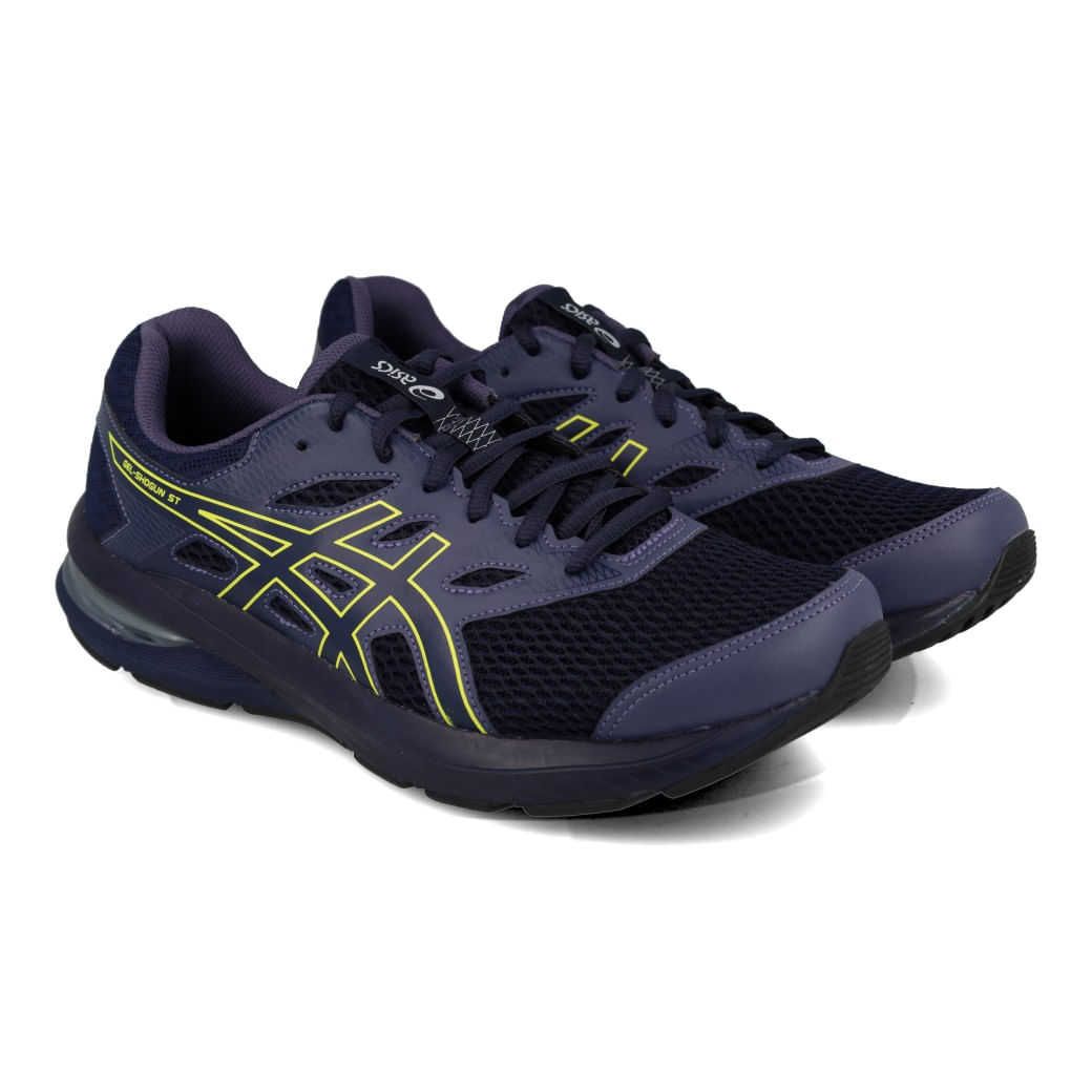 Asics Tenis GEL-SHOGUN ST 1201B041-402 Azul Marinho-Amarelo Sint_9__